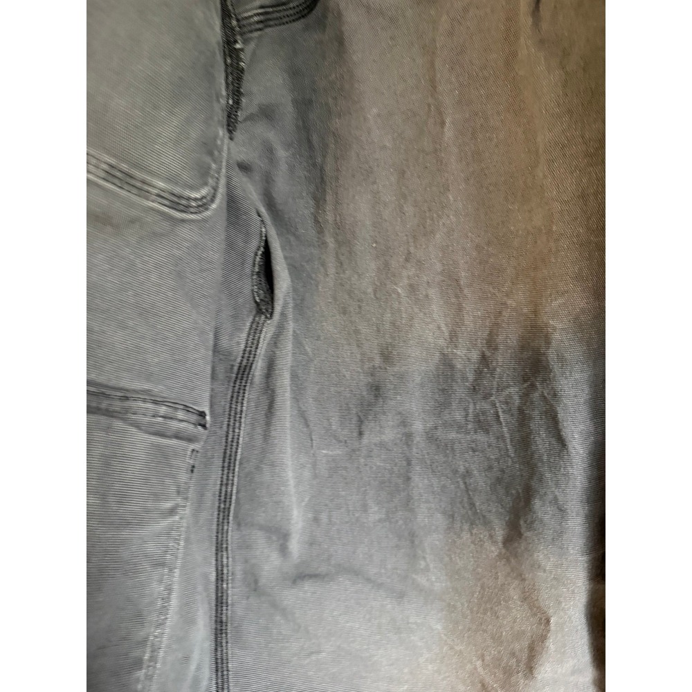 Duluth Trading Co Women Charcoal Gray Canvas Chore Jacket Utility Coat L 56466 - Picture 6 of 16